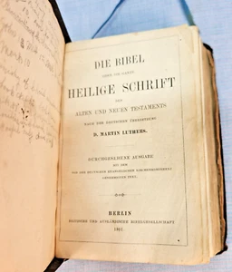 Antik 1901: Die Bibel D. Martin Luthers - Bild 1 von 15