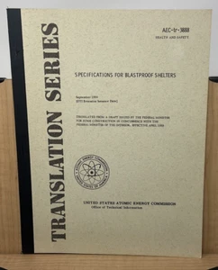 Specifications For Blastproof Shelters AEC-tr-3888 AEC 1960 B2 - Imagen 1 de 10