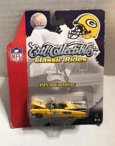 GREEN BAY PACKERS ERTL COLLECTIBLES CLASSIC RIDES 1:64 59 CADILLAC DIE CAST CAR - Picture 1 of 2