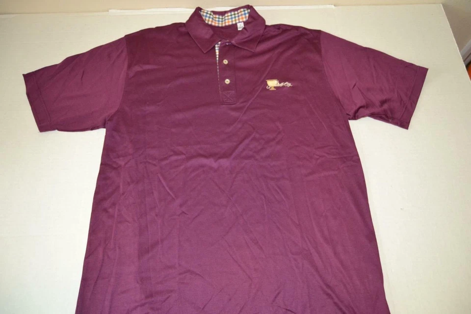CAMISA POLO BEN HOGAN PRESIDENTS CUP ROJO MORADO HOMBRE TALLA GRANDE L Foto 1 de 4
