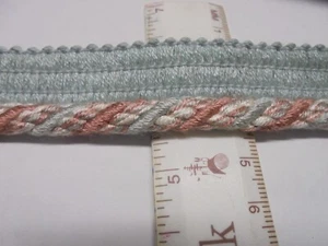 10 yds -3/8" Rayon Cord w/ Lip 021935-Color W07-Empress Collection - Picture 1 of 3