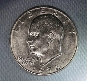 1972-P Eisenhower IKE AU Details LUSTROUS Light Toning - Bild 1 von 4