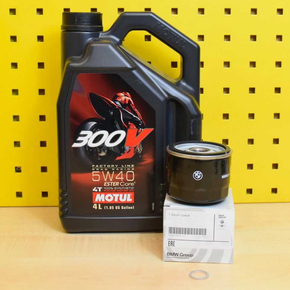 Ölwechselset für BMW R 1200 GS 13-18 Original Ölfilter Öl Motul 300V 5w40 - Bild 1 von 1