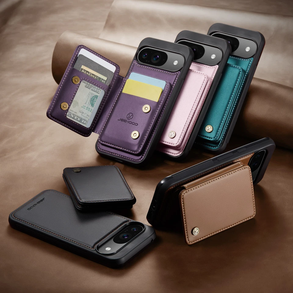 For Google Pixel 9 Pro XL/9 Detachable Wallet Magnetic Leather Case Stand Cover - Image 1 of 4