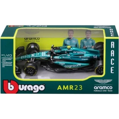 Aston Martin AMR23 Aramco Cognizant F1 2023 Fernando Alonso 1:43 no driver - Immagine 1 di 4
