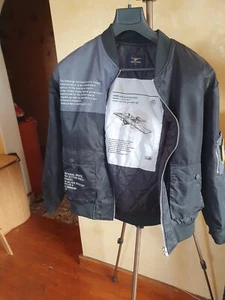 Asstseries Nasa Bomber Jacket Space Aeronautics USFlag Patches sz S - Picture 1 of 17