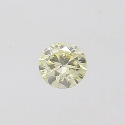 0.11cts 2.6mm Yellow Round Natural Loose Diamond "SEE VIDEO" - Image 1 of 4