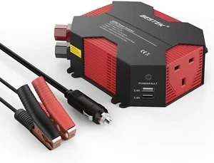 BESTEK 400W Power Inverter Car Charger DC 12V to AC 230V 240V Converter with UK - Picture 1 of 7