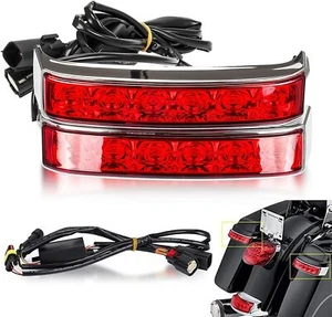 LED Saddlebag Run Brake Turn Light For Harley Electra Glide Road King FLHR 14-20 - Picture 1 of 12