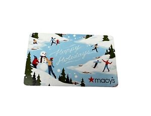 $25.00 MACY'S GIFT CARD Happy Holidays Christmas Physical Department Store