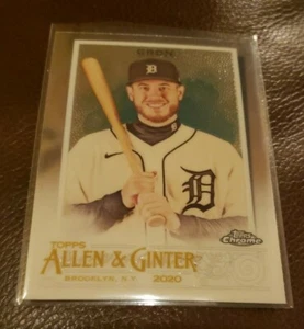 2020 Topps Chrome Allen Ginter #206 C J Cron Base Card Detroit Tigers - Picture 1 of 2
