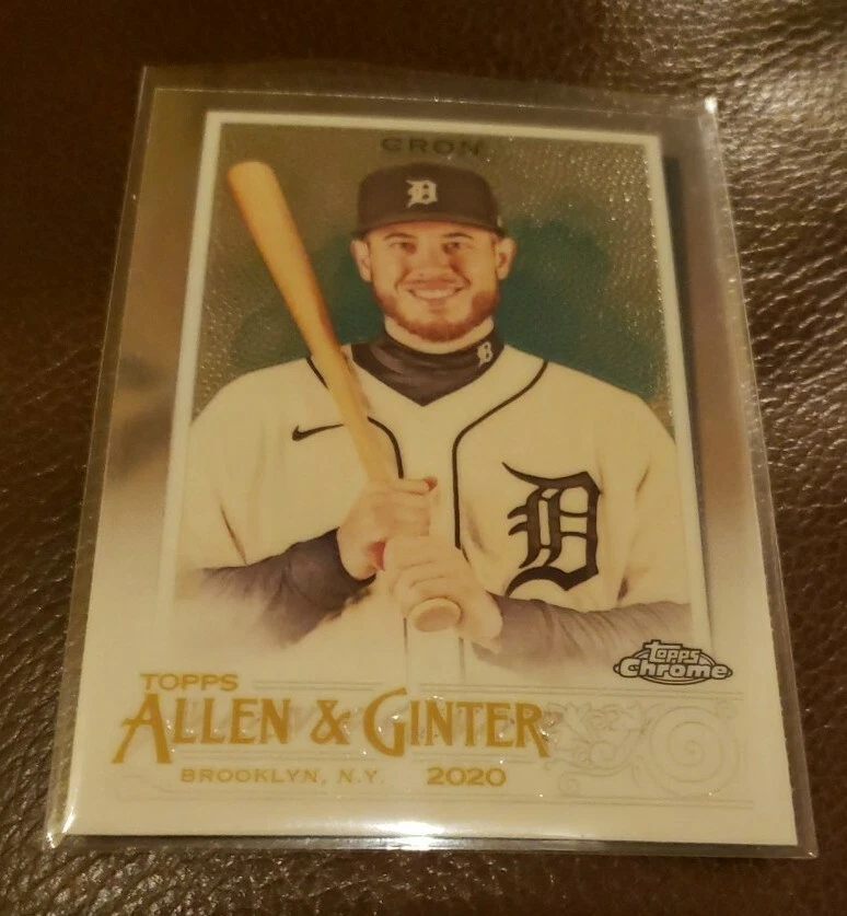2020 Topps Chrome Allen Ginter #206 C J Cron Base Card Detroit Tigers  - Image 1 of 2