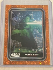 2023 Topps Star Wars Flagship Minas Velti NARANJA Paralelo #d 092/299 Kenobi #48 - Imagen 1 de 3