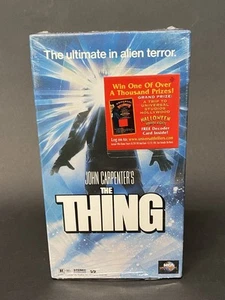 John Carpenter's The Thing (1982) VHS 1996 Release SEALED W PROMO STICKER BCB - Picture 1 of 7