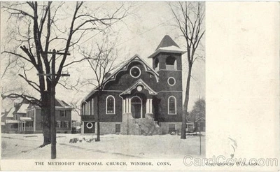 Windsor,CT The Methodist Episcopal Church 1909 Hartford County W.S. Leek Vintage - Image 1 of 2