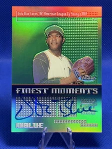 2004 Topps Finest Finest Moments Auto Vida Blue #FMA-VB Autograph Oakland A's - Picture 1 of 2