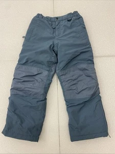 Lands End Kids Blue Snow Pants Waterproof Ski Size 8 Reinforced Knees Seat - Picture 1 of 9