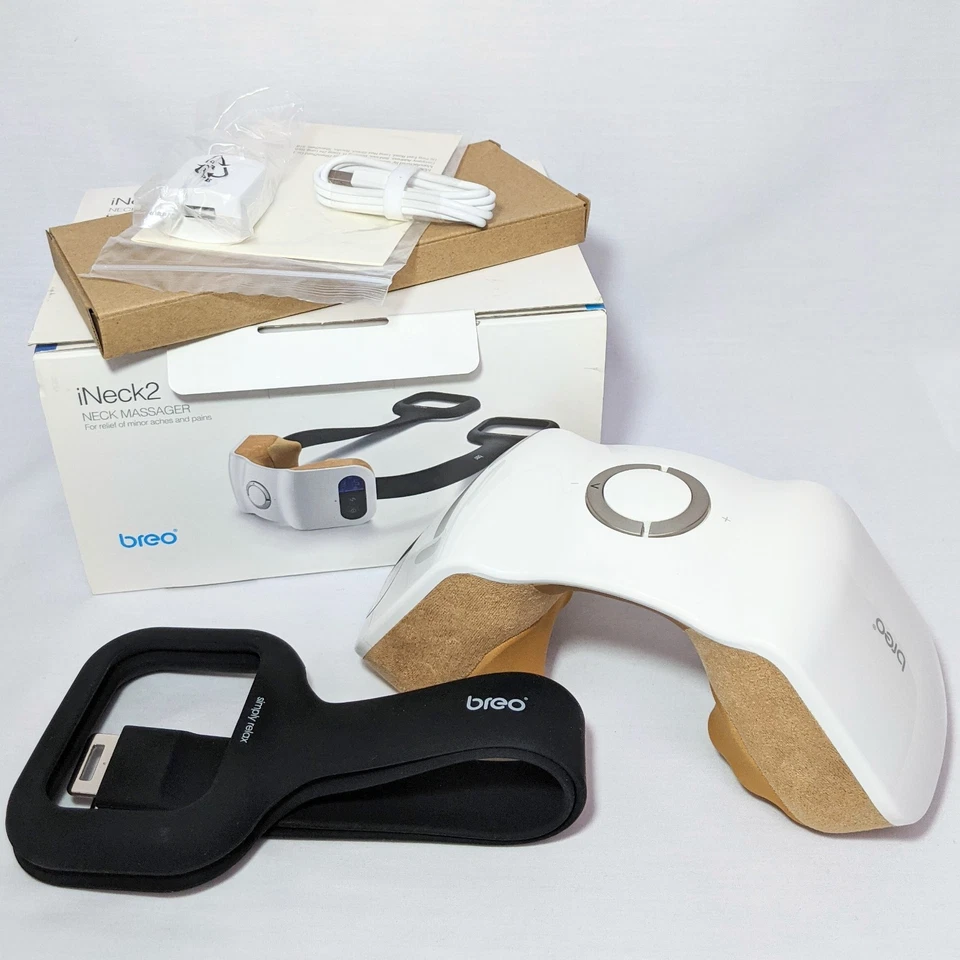Masajeador de cuello portátil amasado con IR calor dolores alivio del dolor iNeck2 de Breo Foto 1 de 4
