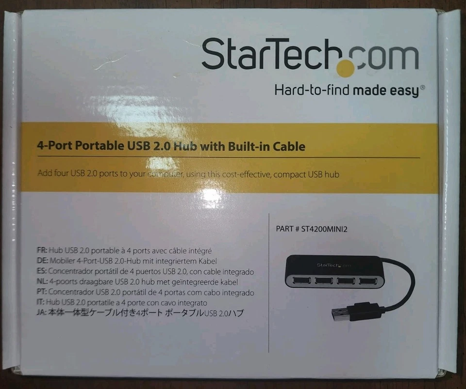 StarTech.com 4 Port USB C Hub to 4x USB-A  2.0 Mini Hub Bus-powered ST4200MINI2 - Image 1 of 1