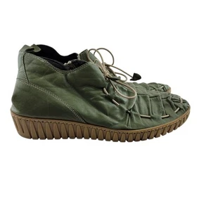 Spring Step Ankle Booties Womens 41 9.5-10 Nespea Desert Olive Green Bohemian - Picture 1 of 7