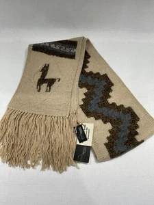 Mujer u Hombre Genuino Lana Alpaca Bufanda Envoltura Hecha en Perú NUEVO - Imagen 1 de 12
