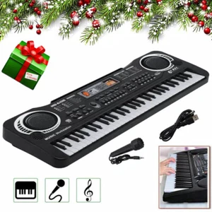 61 Keys Kid Beginner Piano Keyboard Electronic Electric Learning Keyboards Gift` - Picture 1 of 11