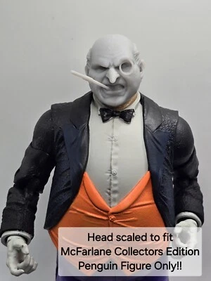 3d 打印 PENGUIN HEAD 1: 10 7 英寸 适合 McFarlane DC Multiverse 收藏版 — 第 1/2 张图片
