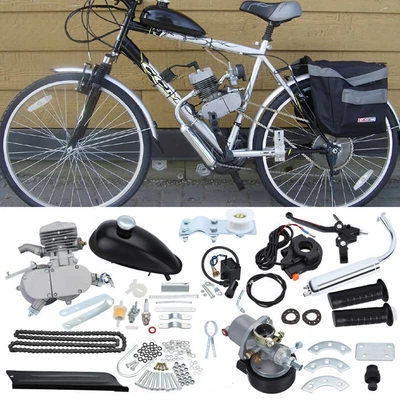 Full Set 80cc Bike Bicycle Motorized 2-Stroke Petrol Gas Engine Motor Kits - Image 1 of 4