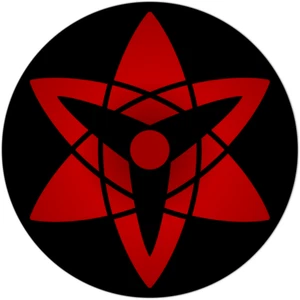 Naruto Mangekyo Sharingan Sasuke Anime Logo Decal Vinyl Sticker - Imagen 1 de 4