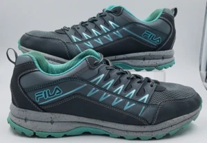 FILA 5JW01568-253 Gray/Teal Athletic Walking Shoes Sneakers Women's Size 11 W - Picture 1 of 17