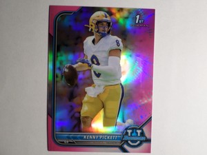 2021-22 Bowman University Football Pink Refractors