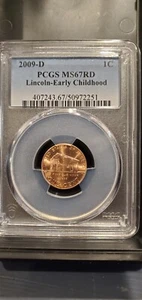Stunner! 2009-D PCGS MS67RD Lincoln-Early Childhood Cent - Picture 1 of 2