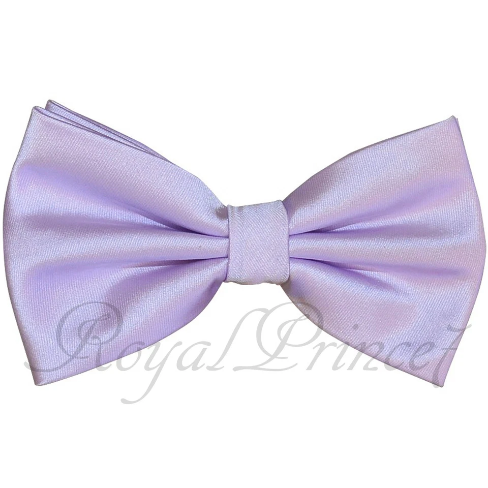Nuevo Hombres Pastel Lila Sólido Mariposa Pretied Pajarita Boda Formal Baile de graduación Foto 1 de 1