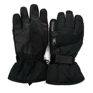 Spyder Gloves Black Mens Medium Waterproof Breathable Dry Winter - Picture 1 of 8
