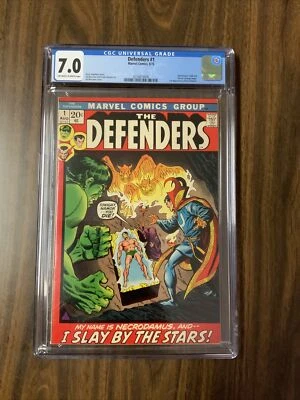 1972 Defenders 1 CGC 7.0 1st app Necrodamus. Doctor Strange,Sub-Mariner,Hulk - Image 1 of 4