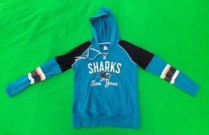 Vintage Reebok NHL San Jose Sharks Women's Pull Over Hoodie Size M. - Picture 1 of 6