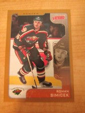 2001-02 Upper Deck Victory Gold Hockey Roman Simicek #178 Minnesota Wild