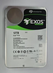 Seagate Exos X14 12TB SAS 7.2k 3.5" 12G Hard Drive, ST12000NM0038 2020 - Afbeelding 1 van 13