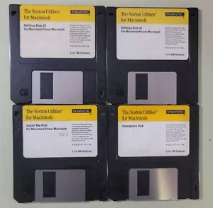 Symantec Norton Utilities for Macintosh V3.1 , 4 Floppies  - Picture 1 of 3