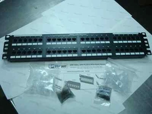 PANDUIT DP485E88TGY PATCH PANEL CAT 5E, RACK MOUNT 48 PORT NIB - Picture 1 of 1