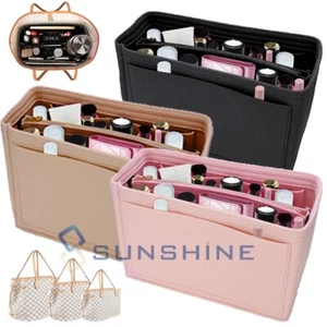 Cartera de fieltro bolso organizador puntera inserción multi bolsillo bolsa de almacenamiento en bolsa modeladora - Imagen 1 de 62