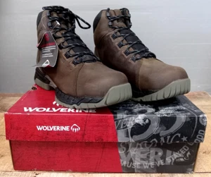 Wolverine I-90 Rush 6" Men's Dark Coffee Steel Toed Boots W191077 - Size 8.5 EW - Picture 1 of 12