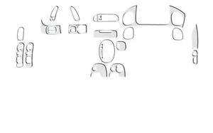 20pc Brushed Aluminum Dash Trim Kit for 1997-00 C5 Corvette Conv / Cpe / Hback - Picture 1 of 1