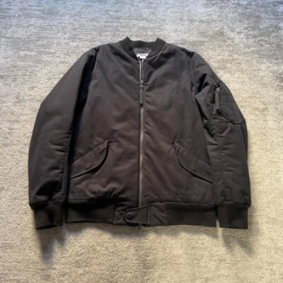 Chaqueta Bomber Helmut Lang Doble Cremallera Aislada Negra Foto 1 de 4