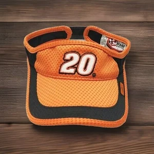 Cappello berretto visiera parasole arancione Tony Stewart #20 Nascar Joe Gibbs cinturino regolabile OSFM - Foto 1 di 13