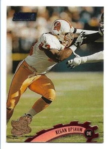 Timbro Regan Upshaw 1997 Stadium Club RARO Pro Bowl #124 Tampa Bay Buccaneers - Foto 1 di 2