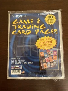 Sports Trading Cards 9-Pocket Pages Clear Binder Sheets 270 New Open 30 Pack - Picture 1 of 4