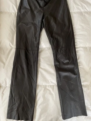 Kenneth Cole New York Brown Leather Pants Women Sz 2 - Image 1 of 4