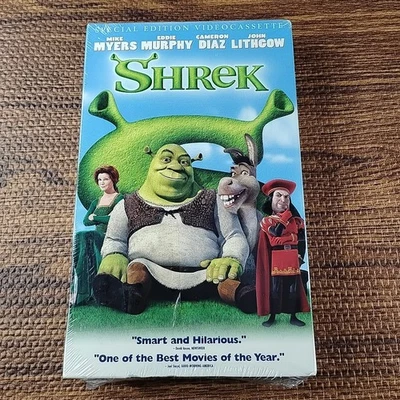 Shrek VHS 2001 (Big Box) Mike Myers ~  Dreamworks NEW Sealed - Image 1 of 4