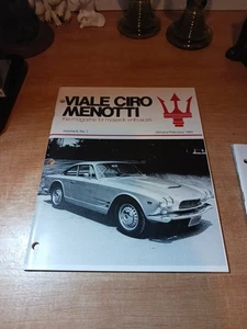 Viale Ciro Menotti Maserati Magazine Jan / Feb 1982 Vol 6 No. 1 Like New - Imagen 1 de 4